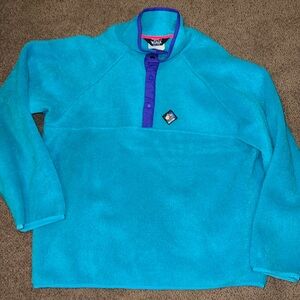 Vintage 90s Woolrich Fleece‎ SIGmet Gear snap large